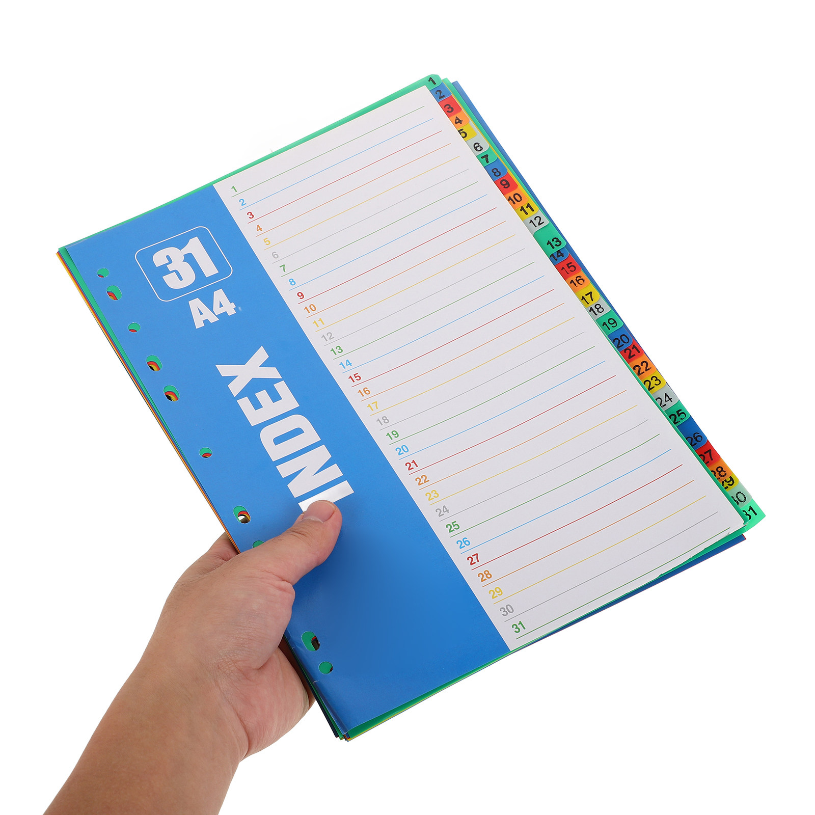Tab Divider A4 - 1Set Dividers A4 11-Hole PP Sturdy