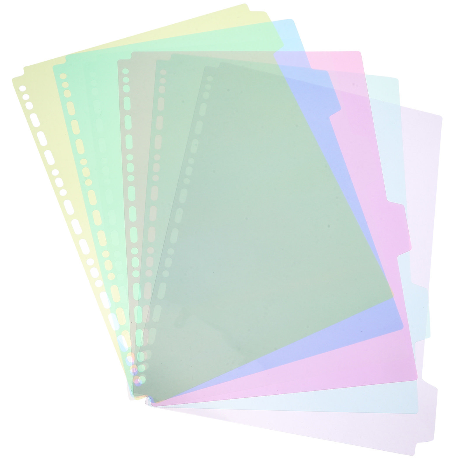 Tab Divider A4 - 6Pcs Document Index Divider Binder Tabs