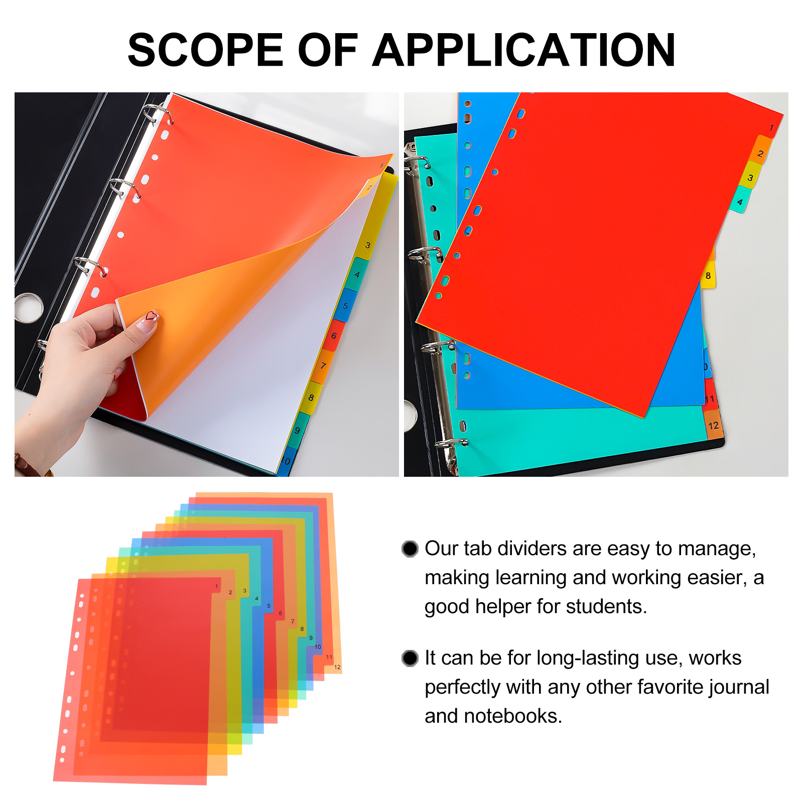 A4 Separated Loose Leaf Page D - Tab Divider A4 incelemesi ve fiyatı