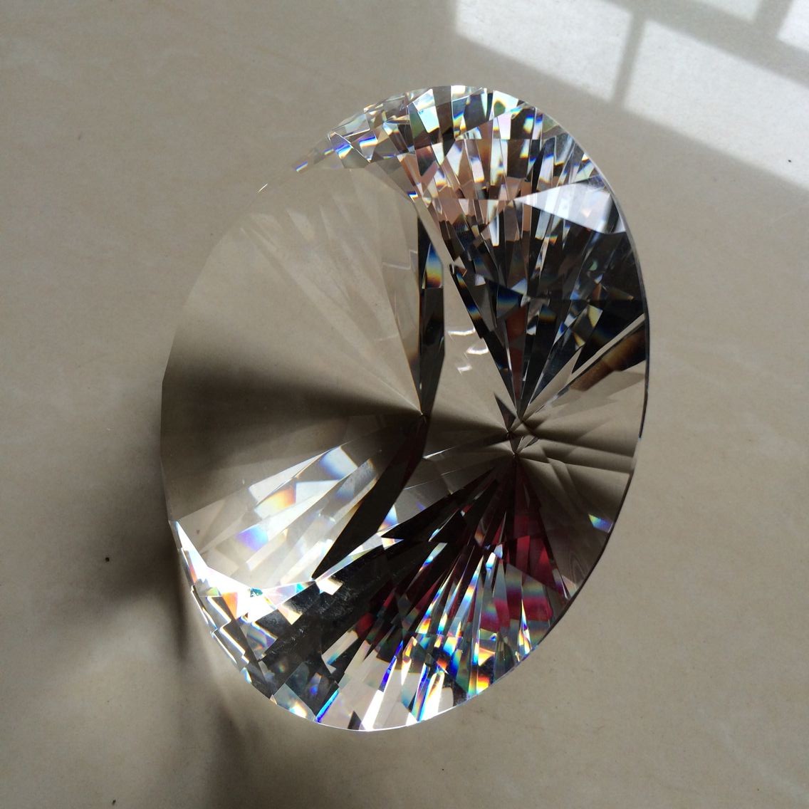 150mm Transparent Optical Crys - Paper Weight Crystal incelemesi ve fiyatı