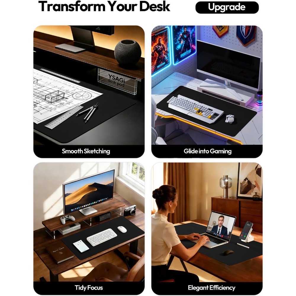 Large PU Leather Desk Pad Prot - Leather Desk Pad incelemesi ve fiyatı