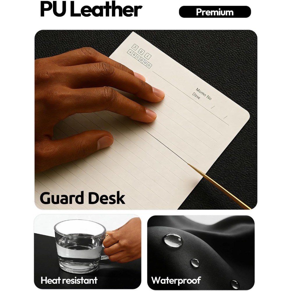Large PU Leather Desk Pad Prot - Leather Desk Pad incelemesi ve fiyatı