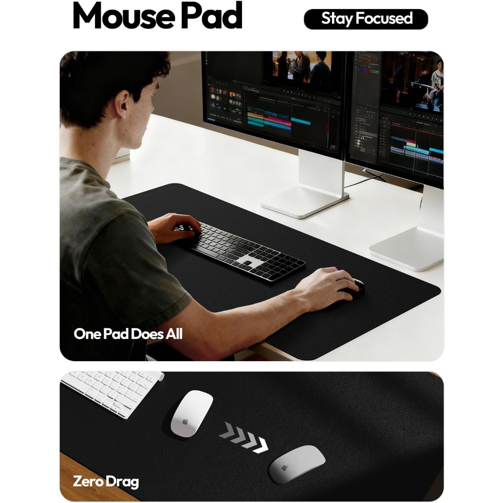 Large PU Leather Desk Pad Prot - Leather Desk Pad incelemesi ve fiyatı