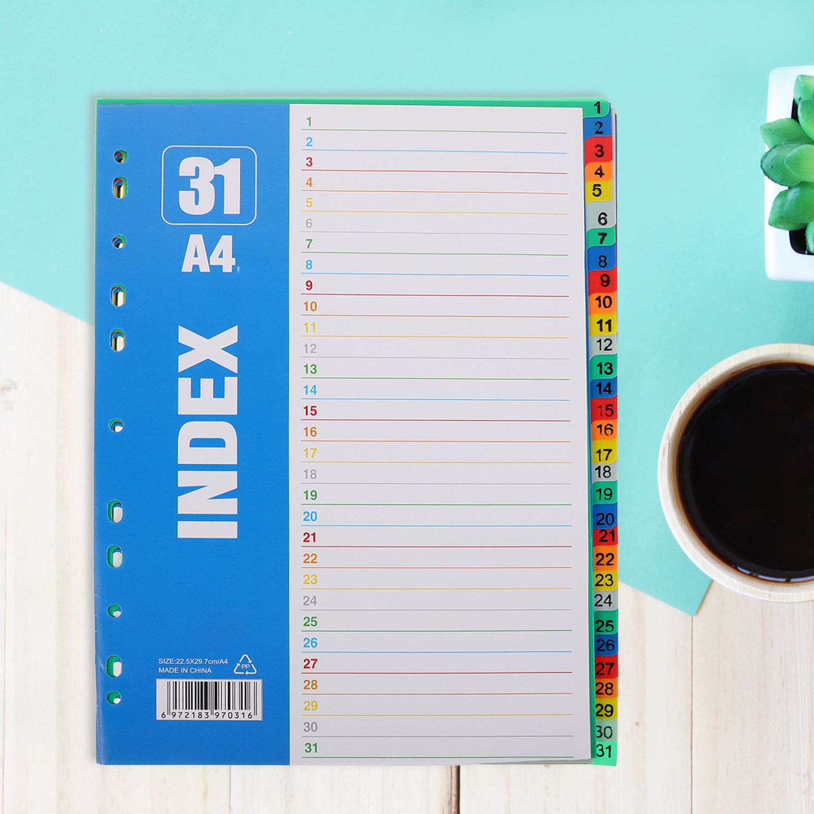 1Set Dividers A4 11-Hole PP St - Tab Divider A4 incelemesi ve fiyatı