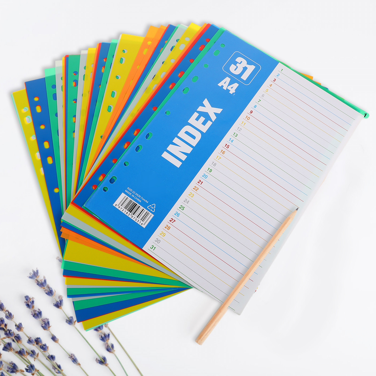 1Set Dividers A4 11-Hole PP St - Tab Divider A4 incelemesi ve fiyatı