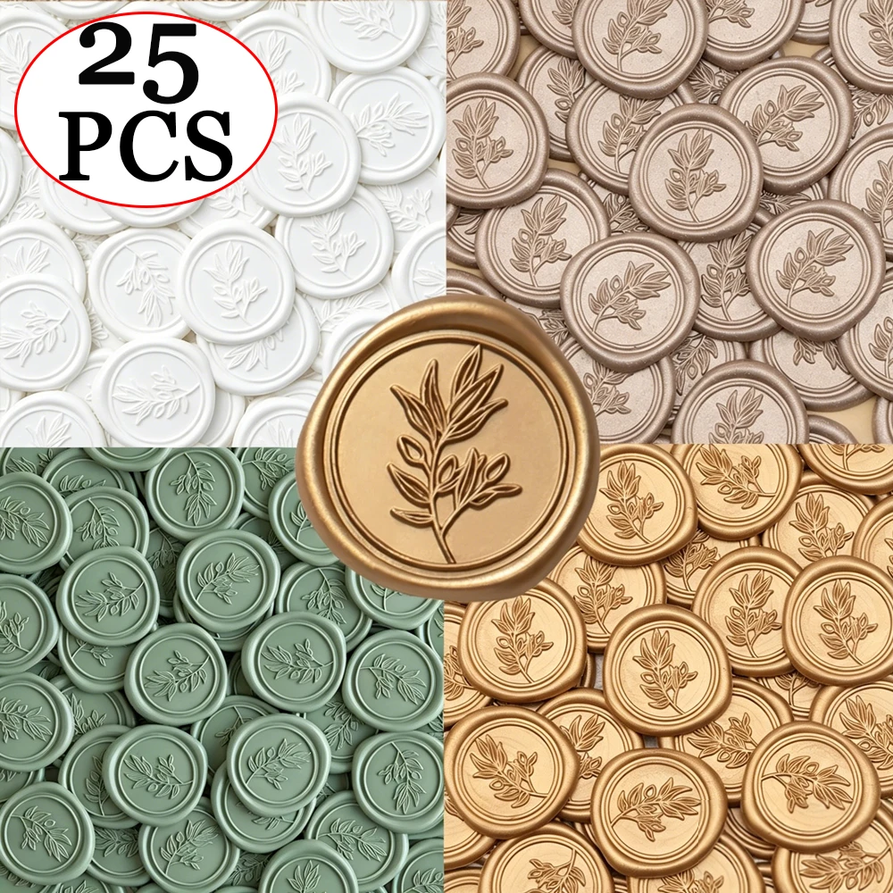 25pcs/set Olive Branches Leafy - Wax Seal Stamp Set incelemesi ve fiyatı