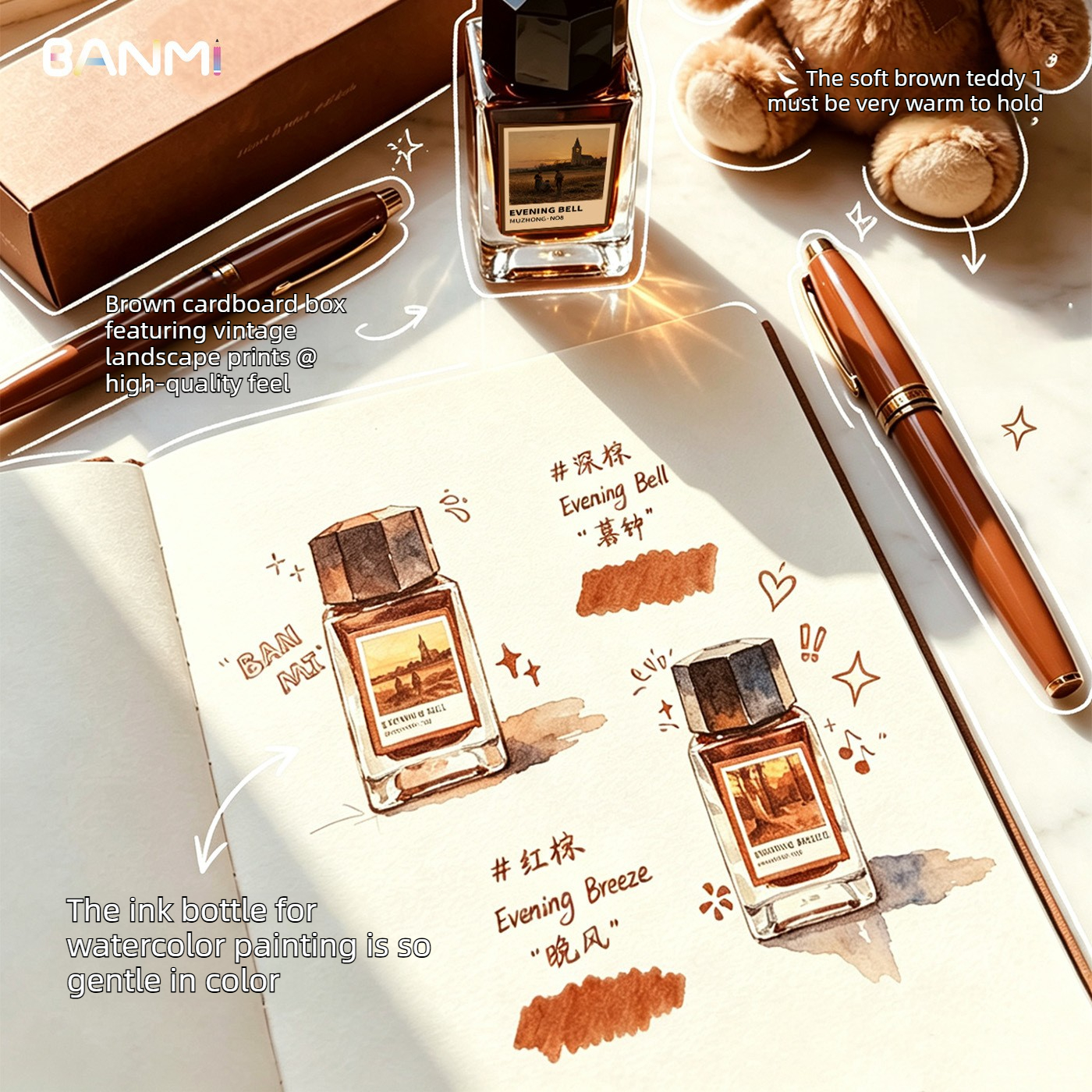 BANMI 10 Color Fountain Pens I - Fountain Pen Bottled Ink incelemesi ve fiyatı