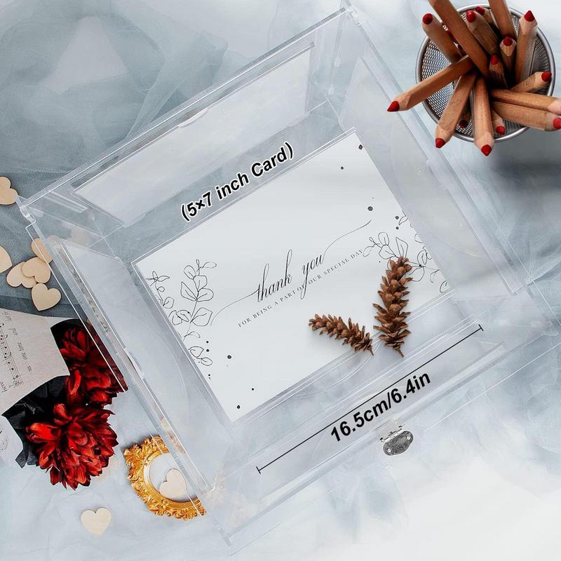 Acrylic Wedding Card Box With  - Card Index Box incelemesi ve fiyatı