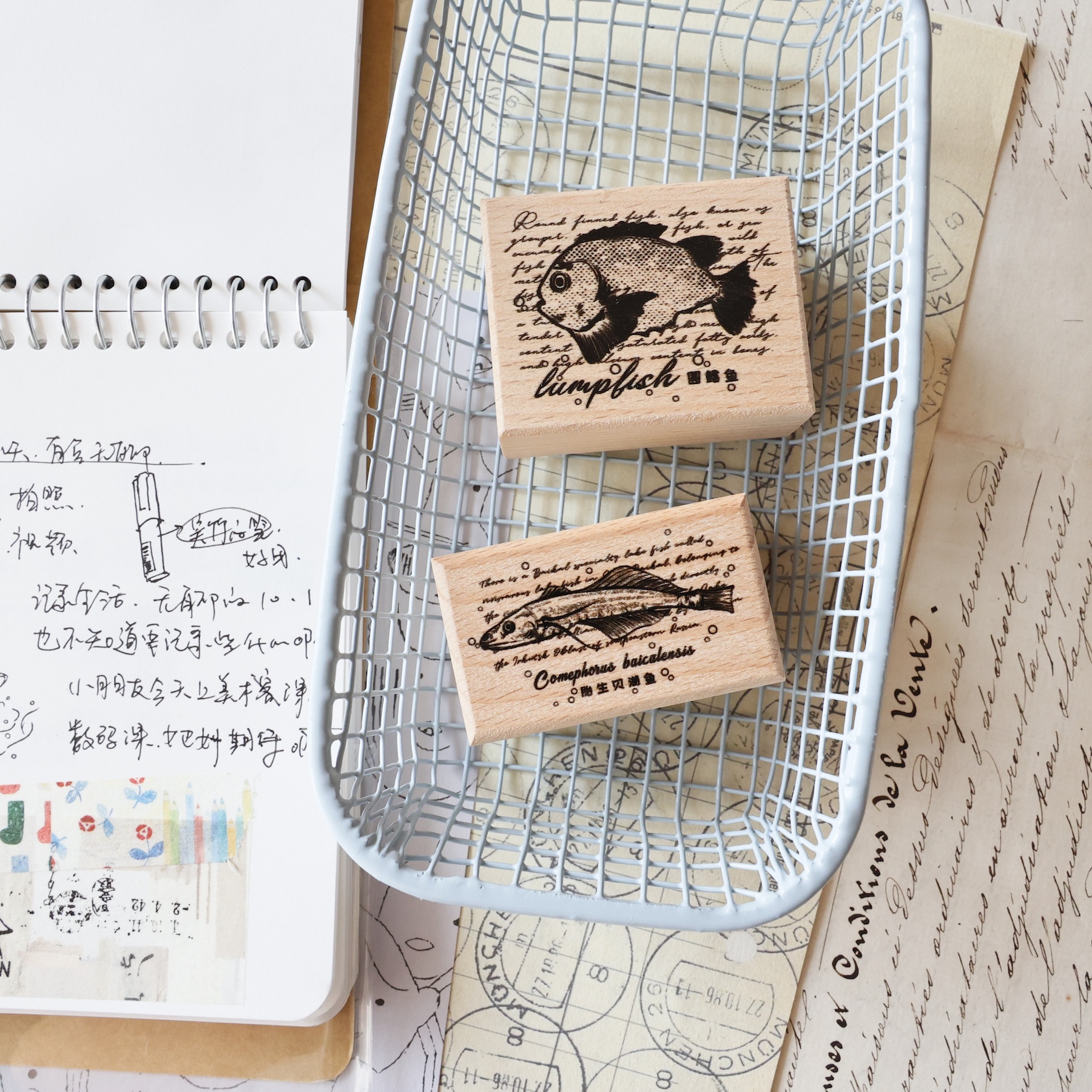 Two Raccoons Vintage Little Ca - Rubber Date Stamp incelemesi ve fiyatı