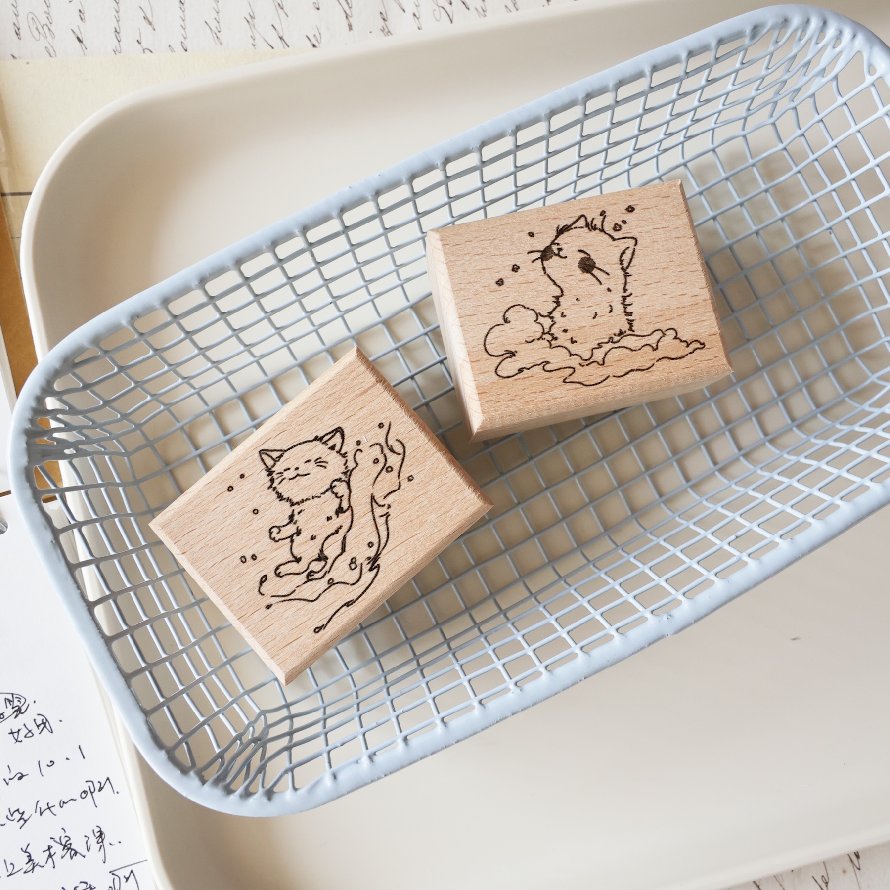 Two Raccoons Vintage Little Ca - Rubber Date Stamp incelemesi ve fiyatı