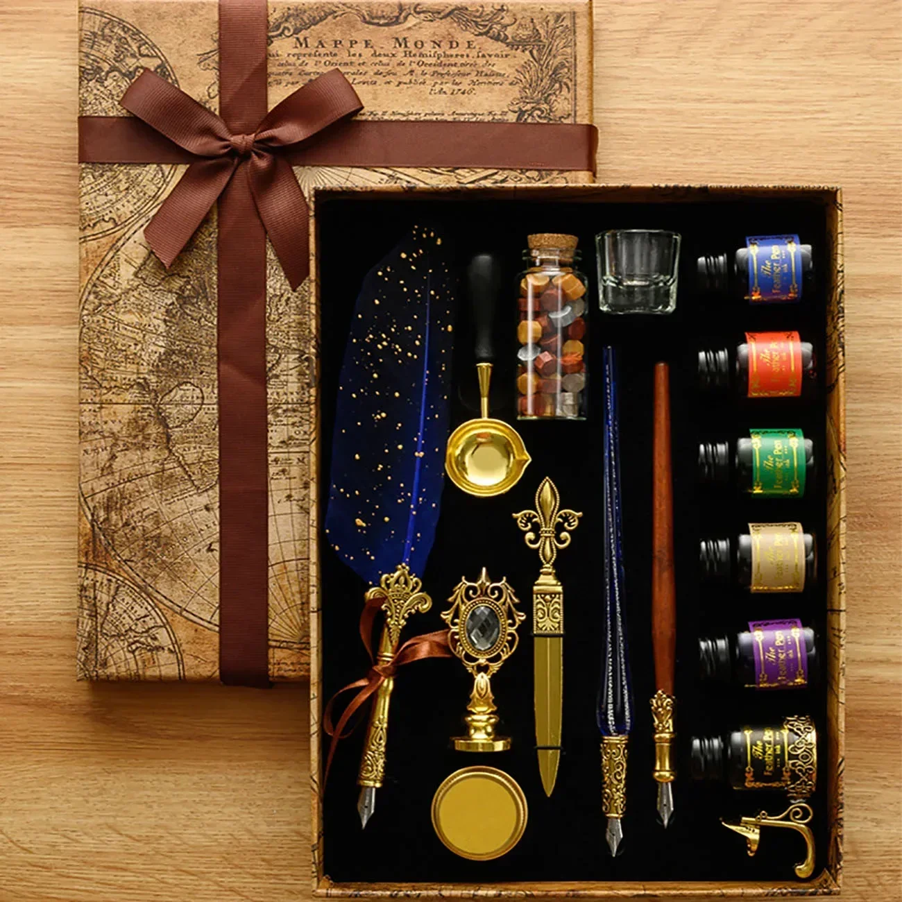 Classic Calligraphy Feather Pe - Wax Seal Stamp Set incelemesi ve fiyatı