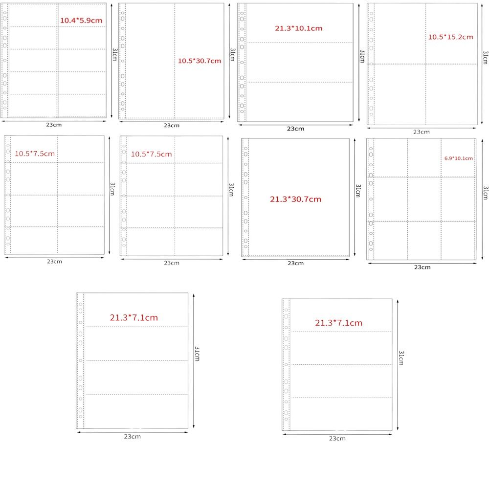 10Pcs A4 Kpop Binder Sheets Mu - Card Index Box incelemesi ve fiyatı