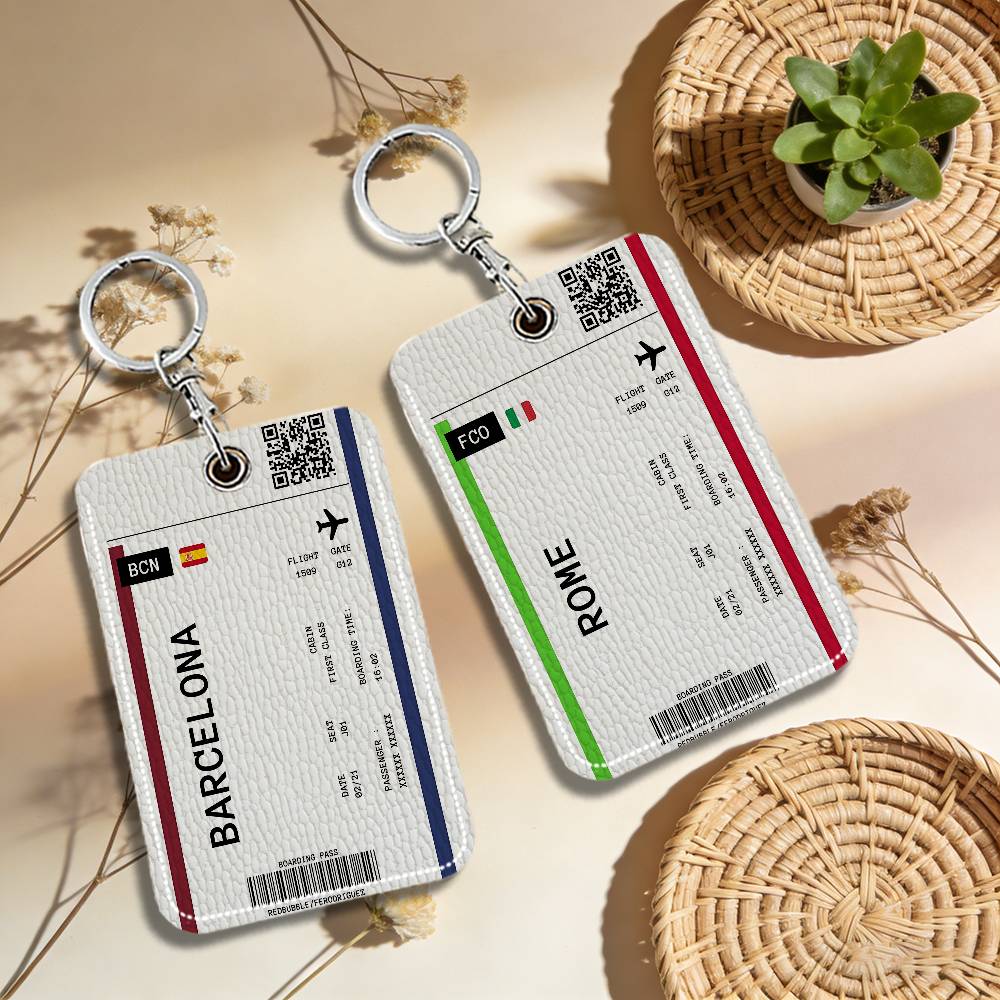 Boarding Pass Plane Ticket Lea - Card Index Box incelemesi ve fiyatı