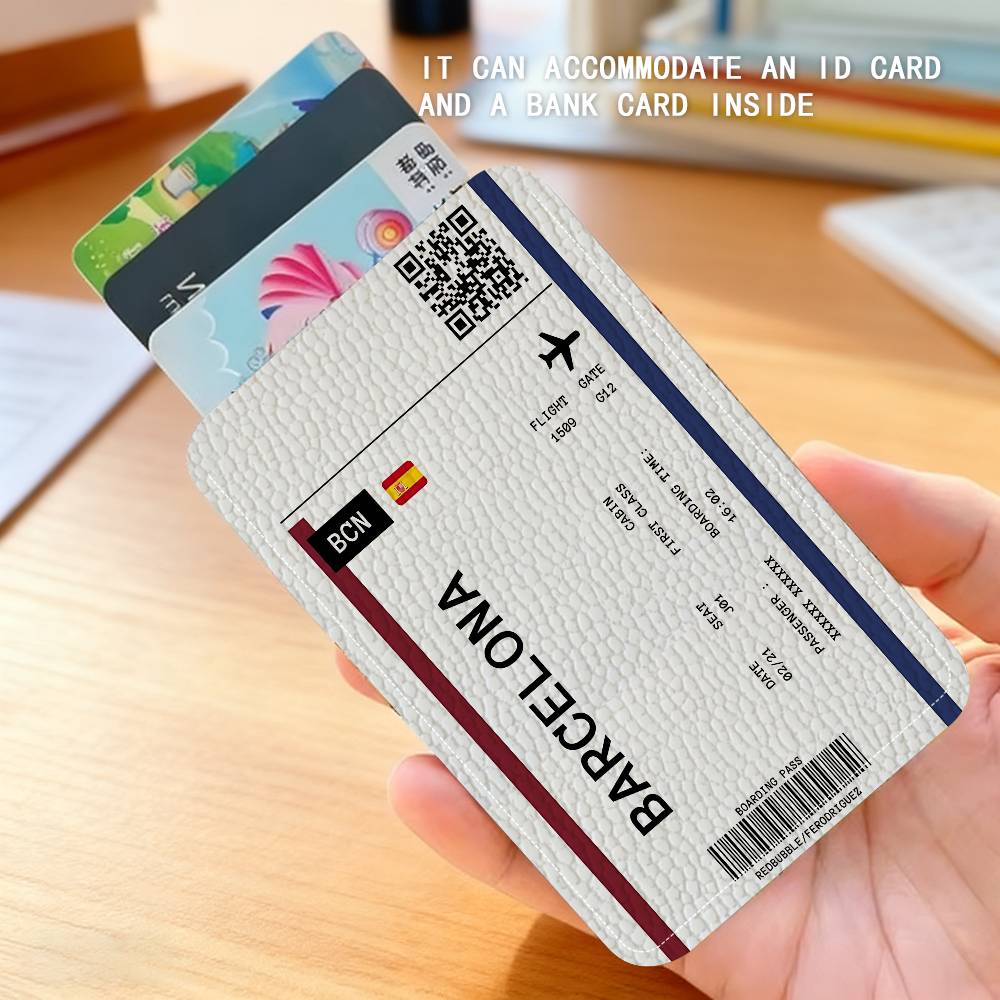 Boarding Pass Plane Ticket Lea - Card Index Box incelemesi ve fiyatı
