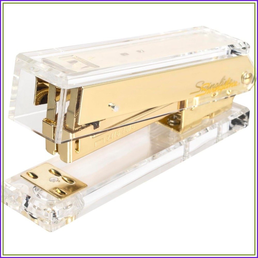 Compact Clear Acrylic Gold Sta - Stapler Half Strip incelemesi ve fiyatı