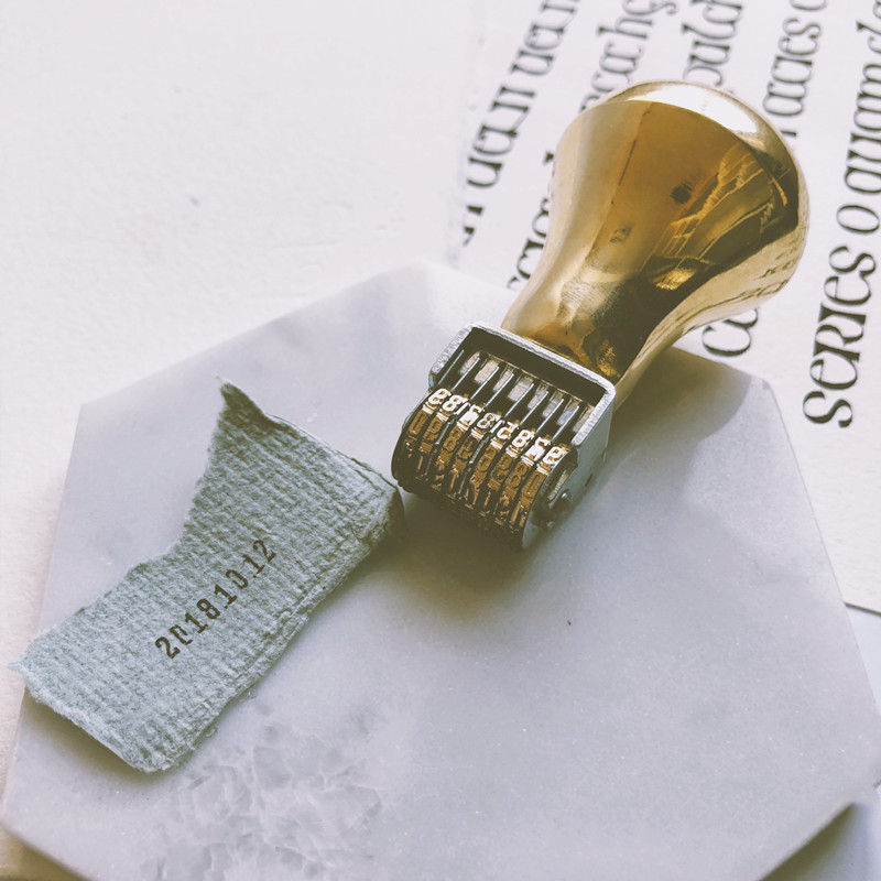 Retro Roller Date Stamp Copper - Rubber Date Stamp incelemesi ve fiyatı