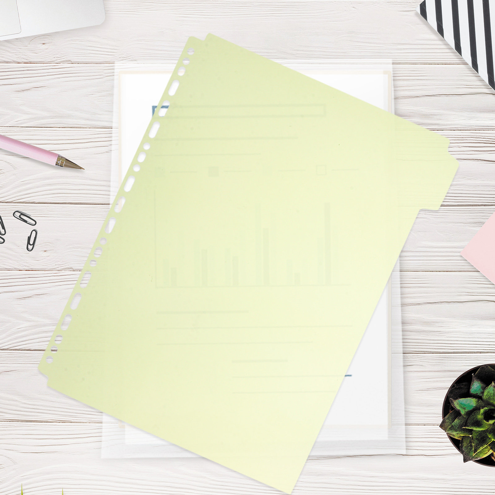 6Pcs Document Index Divider Bi - Tab Divider A4 incelemesi ve fiyatı
