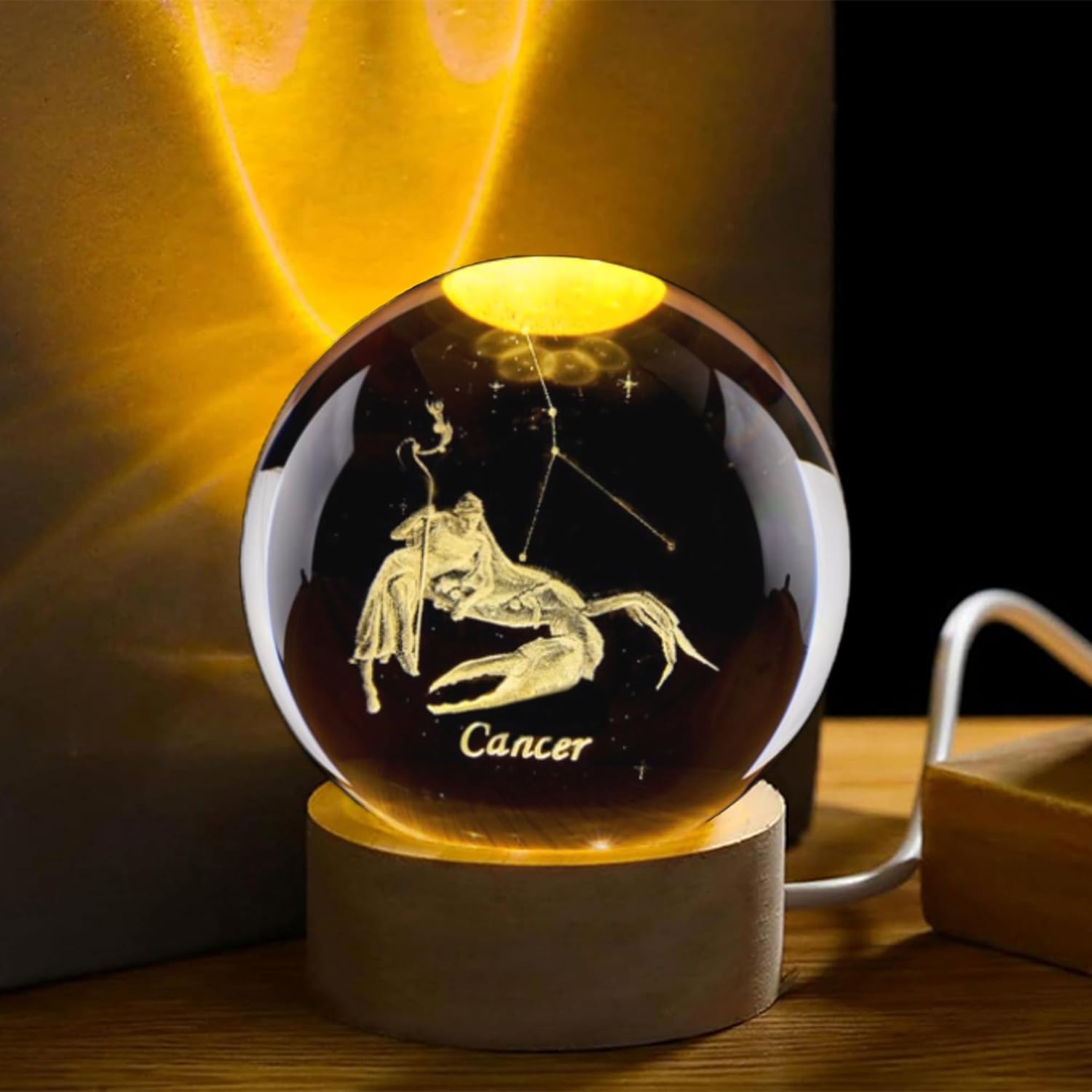 3D Cancer Constellation Crysta - Paper Weight Crystal incelemesi ve fiyatı