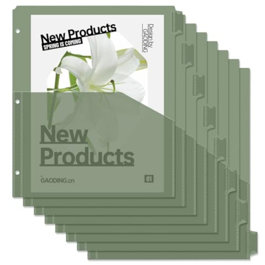 Binder Dividers with Pockets 8 - Tab Divider A4 incelemesi ve fiyatı