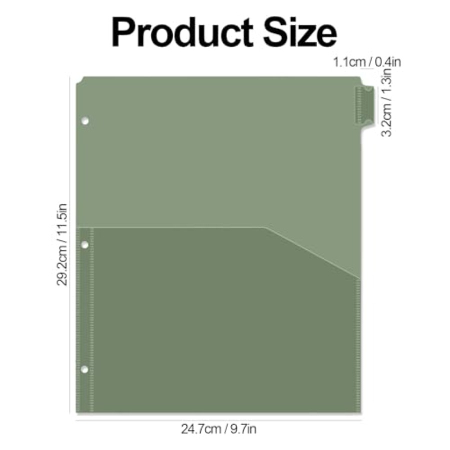 Binder Dividers with Pockets 8 - Tab Divider A4 incelemesi ve fiyatı