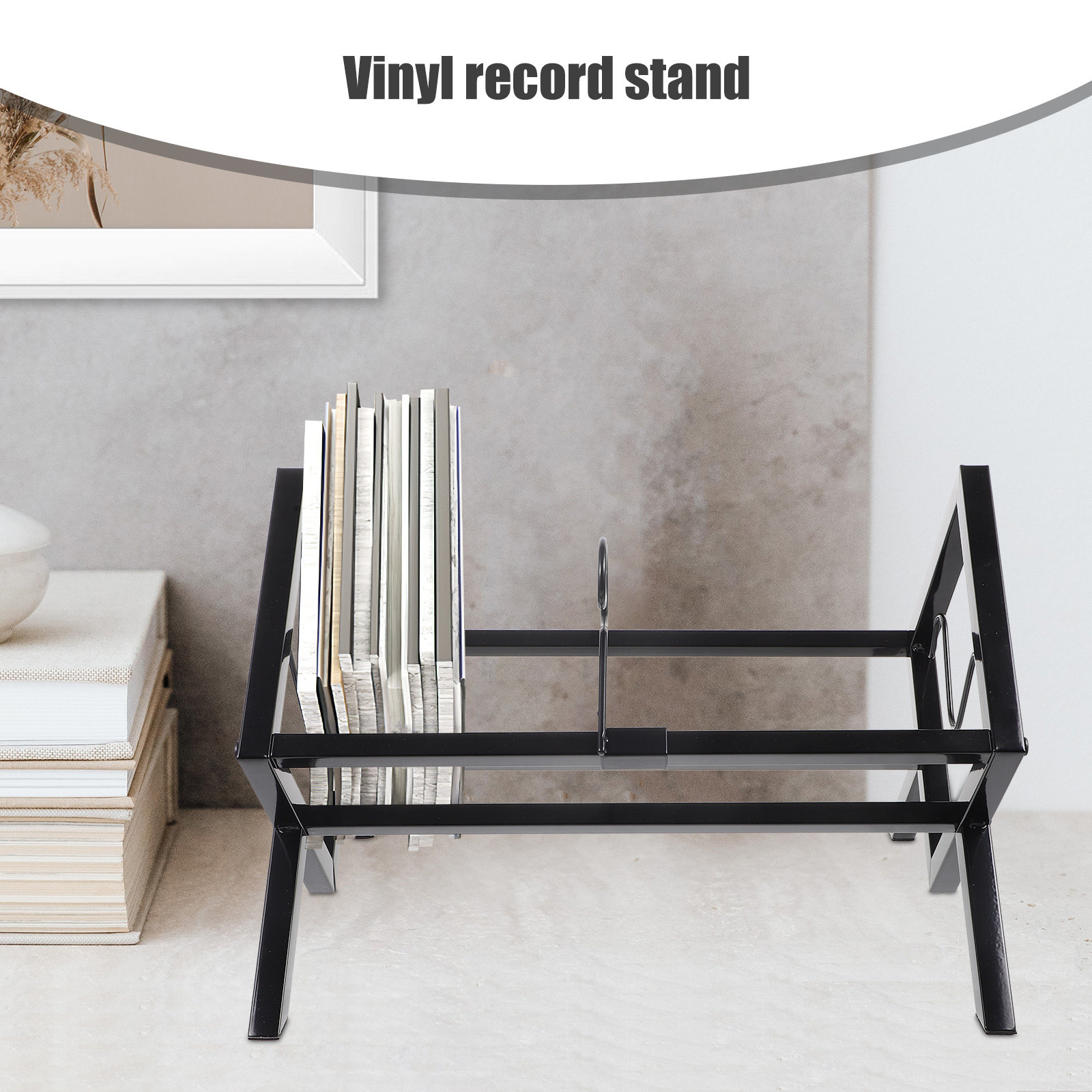 Vinyl Record Display Stand Met - Magazine Holder Rack incelemesi ve fiyatı