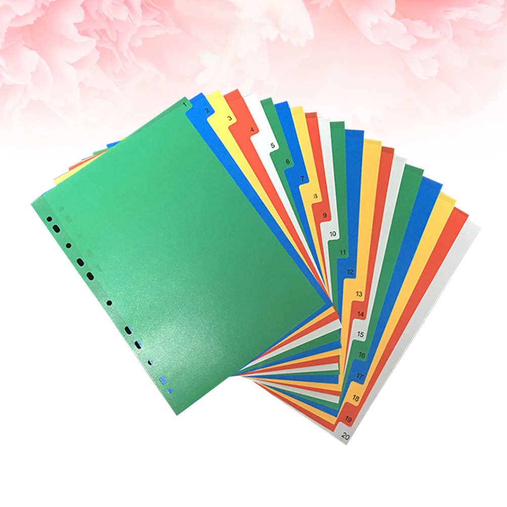 40Pcs Index Page Dividers Colo - Tab Divider A4 incelemesi ve fiyatı