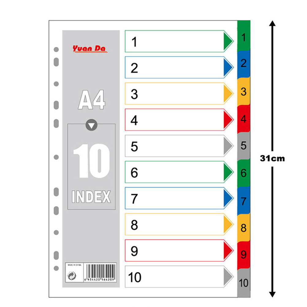 40Pcs Index Page Dividers Colo - Tab Divider A4 incelemesi ve fiyatı