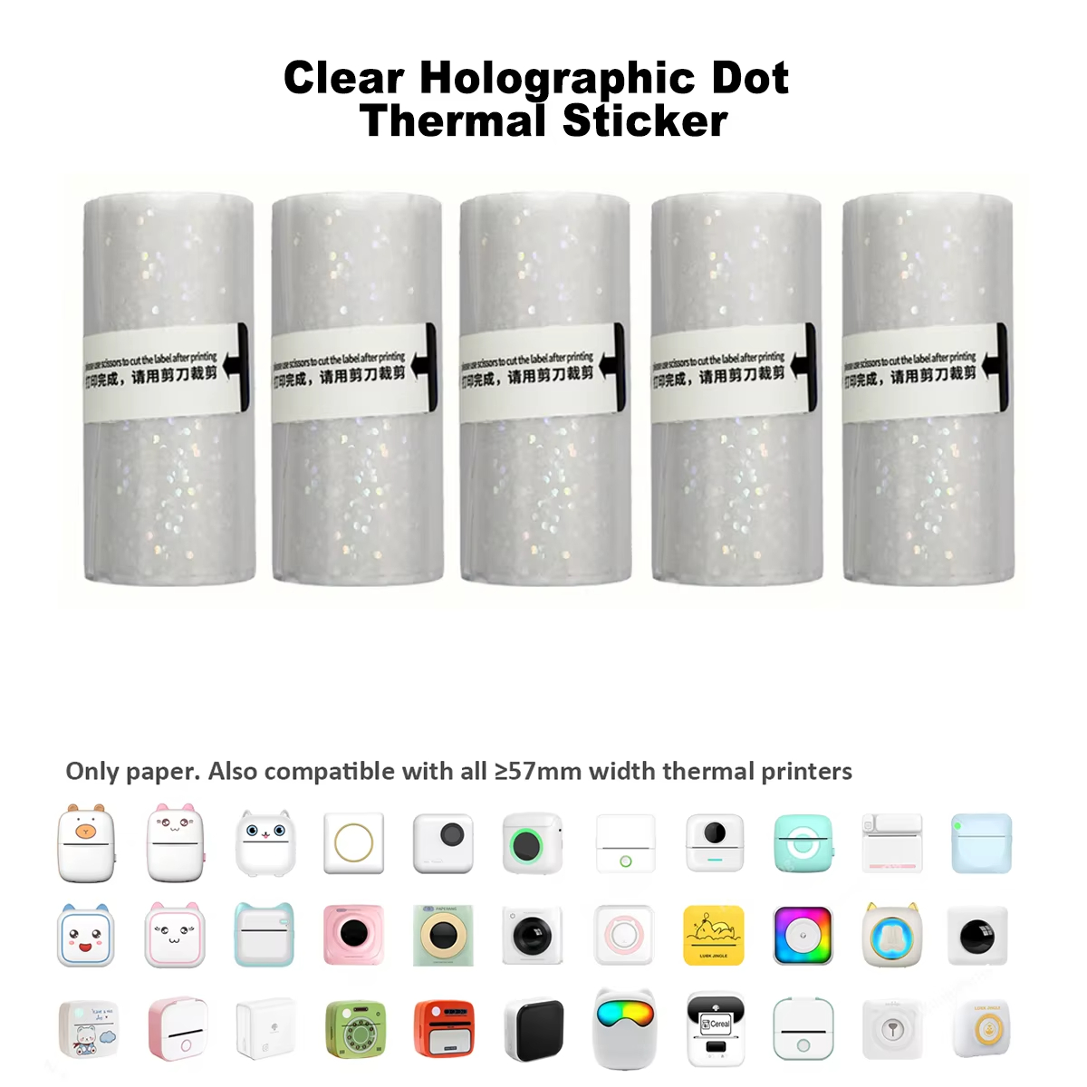 Clear Holographic Dot Transpar - Ink Blotter Paper incelemesi ve fiyatı