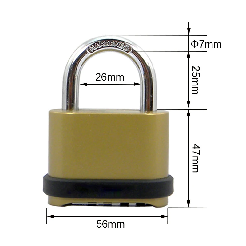 Outdoor Lock No Key 4 Digit Co - Letter Opener Brass incelemesi ve fiyatı