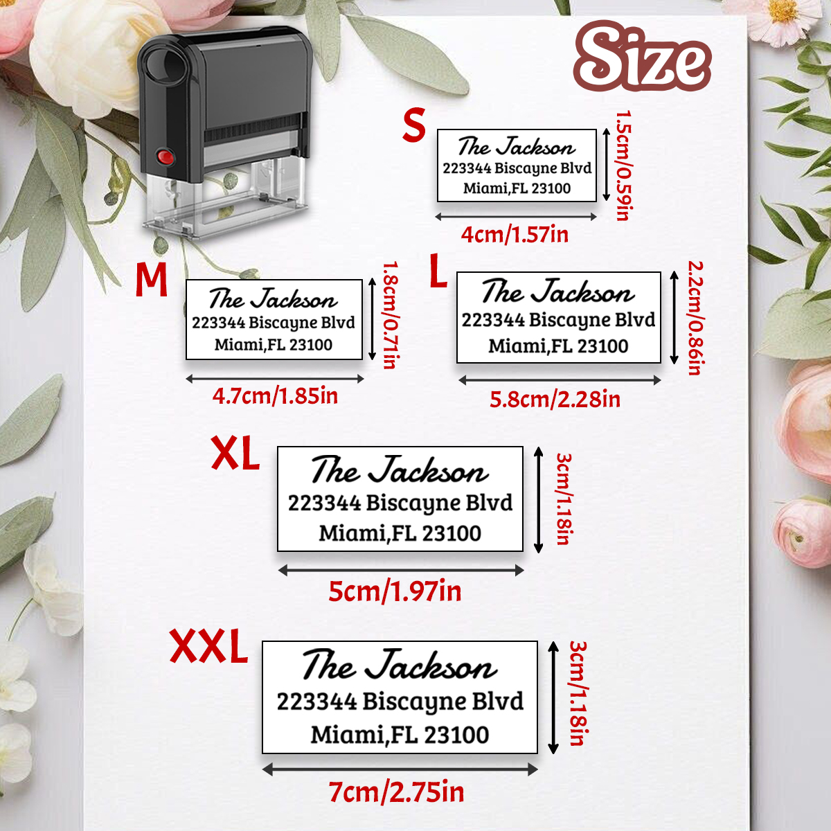 Custom Address Stamp, Return A - Rubber Date Stamp incelemesi ve fiyatı