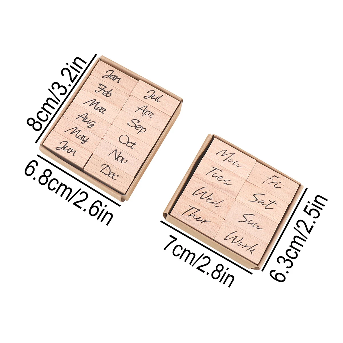 Wooden Rubber Date Stamp,12 Mo - Rubber Date Stamp incelemesi ve fiyatı