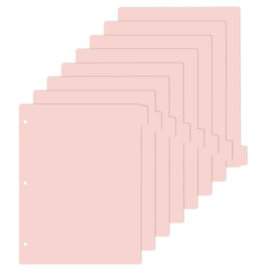 A4 Pink 3-Ring Binder Dividers - Tab Divider A4 incelemesi ve fiyatı