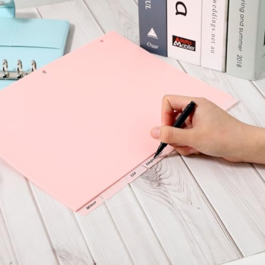 A4 Pink 3-Ring Binder Dividers - Tab Divider A4 incelemesi ve fiyatı