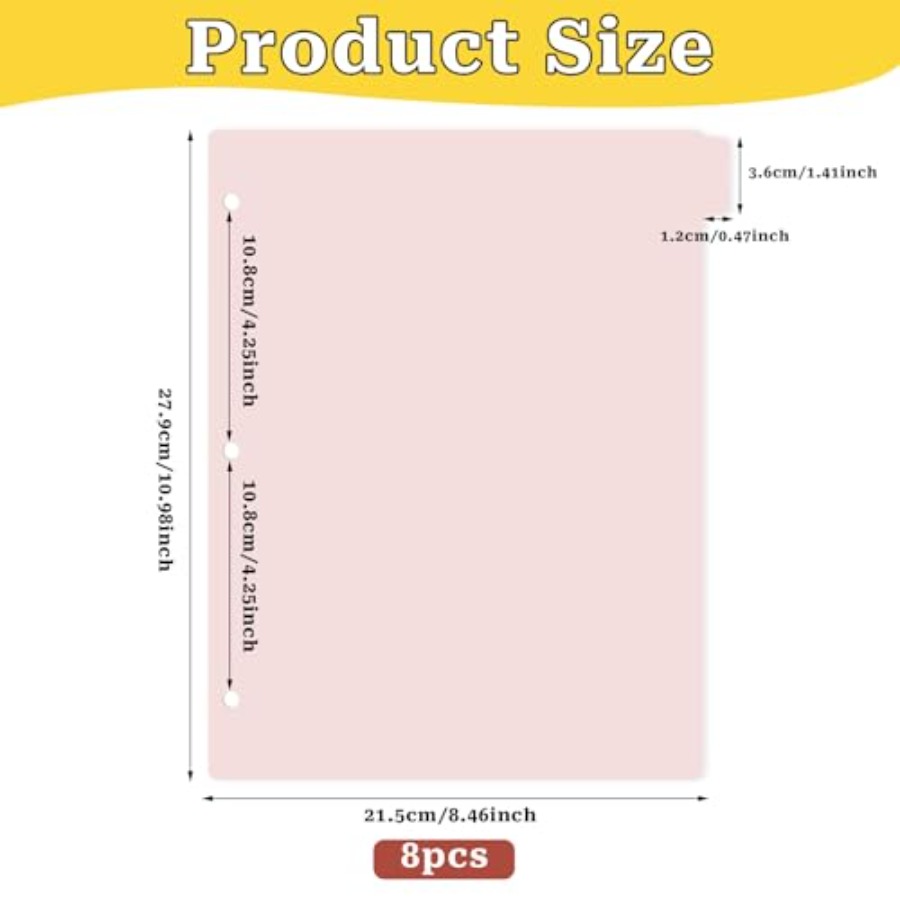 A4 Pink 3-Ring Binder Dividers - Tab Divider A4 incelemesi ve fiyatı