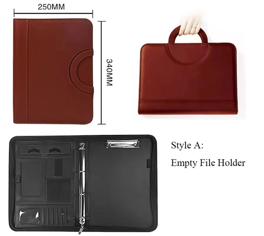 PU leather A4 zipper calculato - Binder A4 Lever incelemesi ve fiyatı