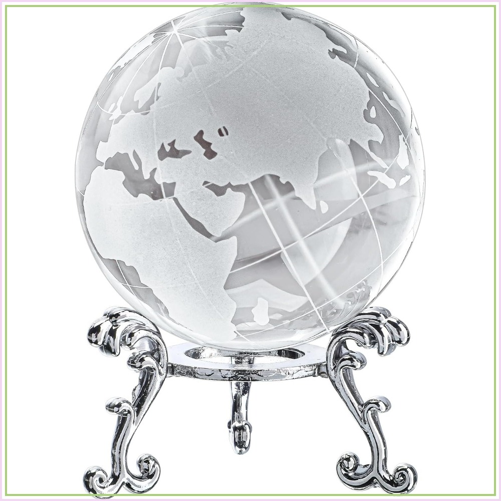 60mm Crystal Earth Globe Paper - Paper Weight Crystal incelemesi ve fiyatı