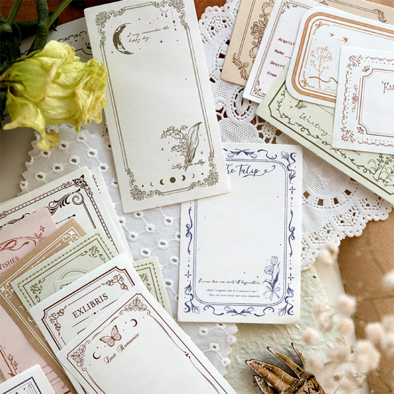 100Pcs/Pack Vintage Notes Mate - Ink Blotter Paper incelemesi ve fiyatı