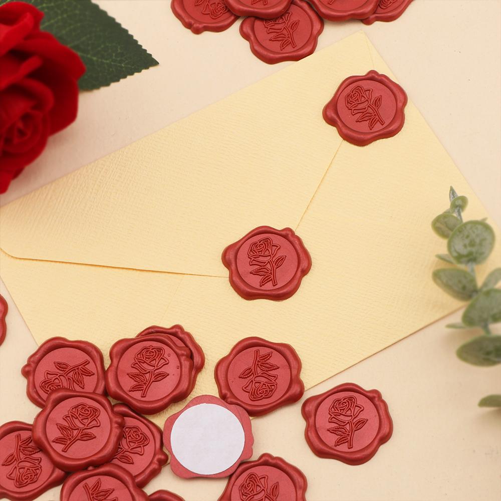 25pcs/set 3D Rose Flower Shape - Wax Seal Stamp Set incelemesi ve fiyatı