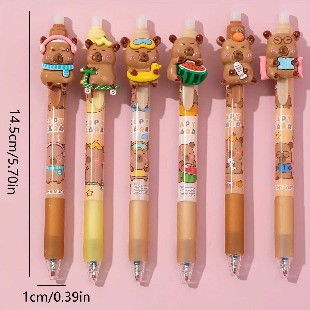 Cute Capybara Erasable Pens, 0 - Correction Pen Fine incelemesi ve fiyatı