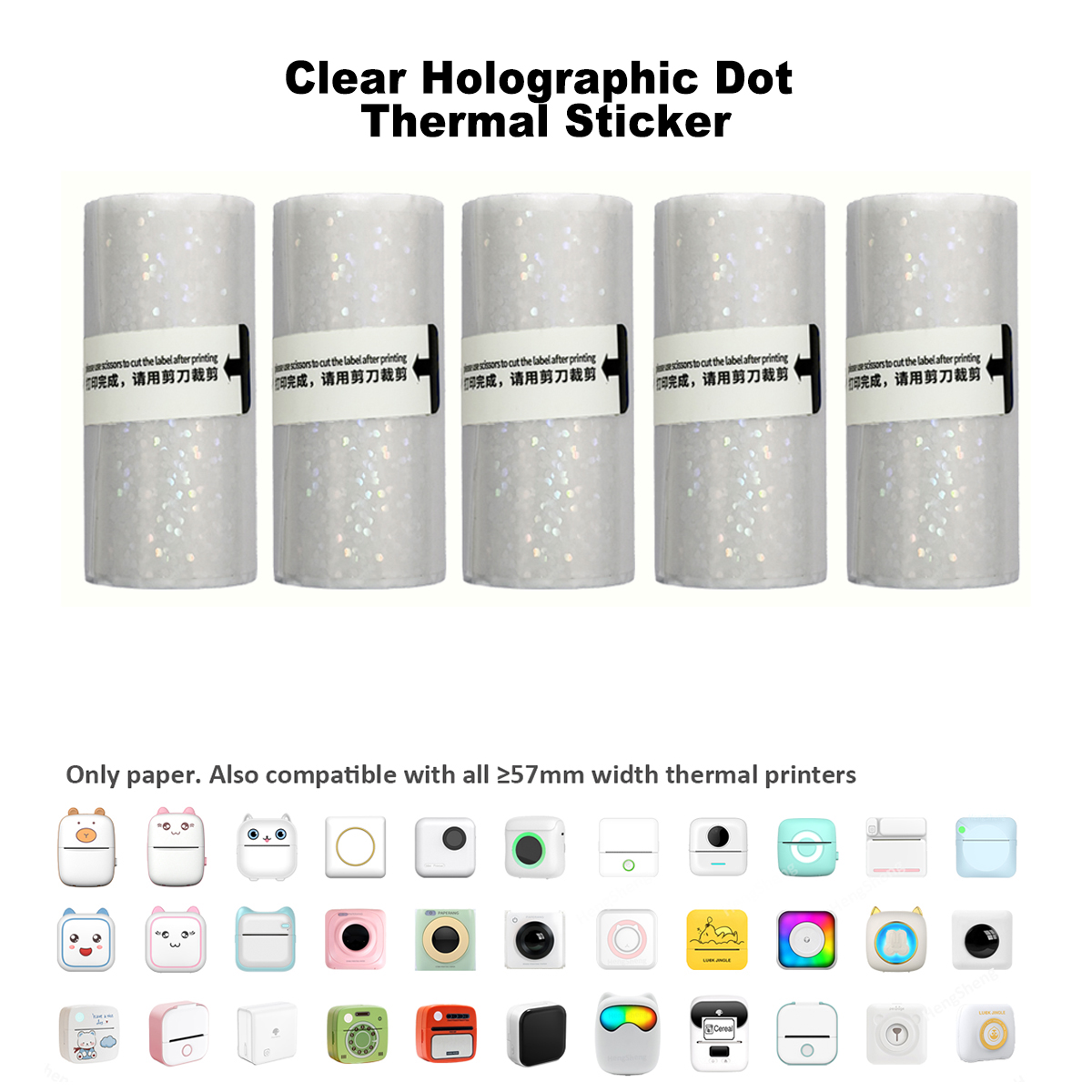 Clear Holographic Dot,Transpar - Ink Blotter Paper incelemesi ve fiyatı