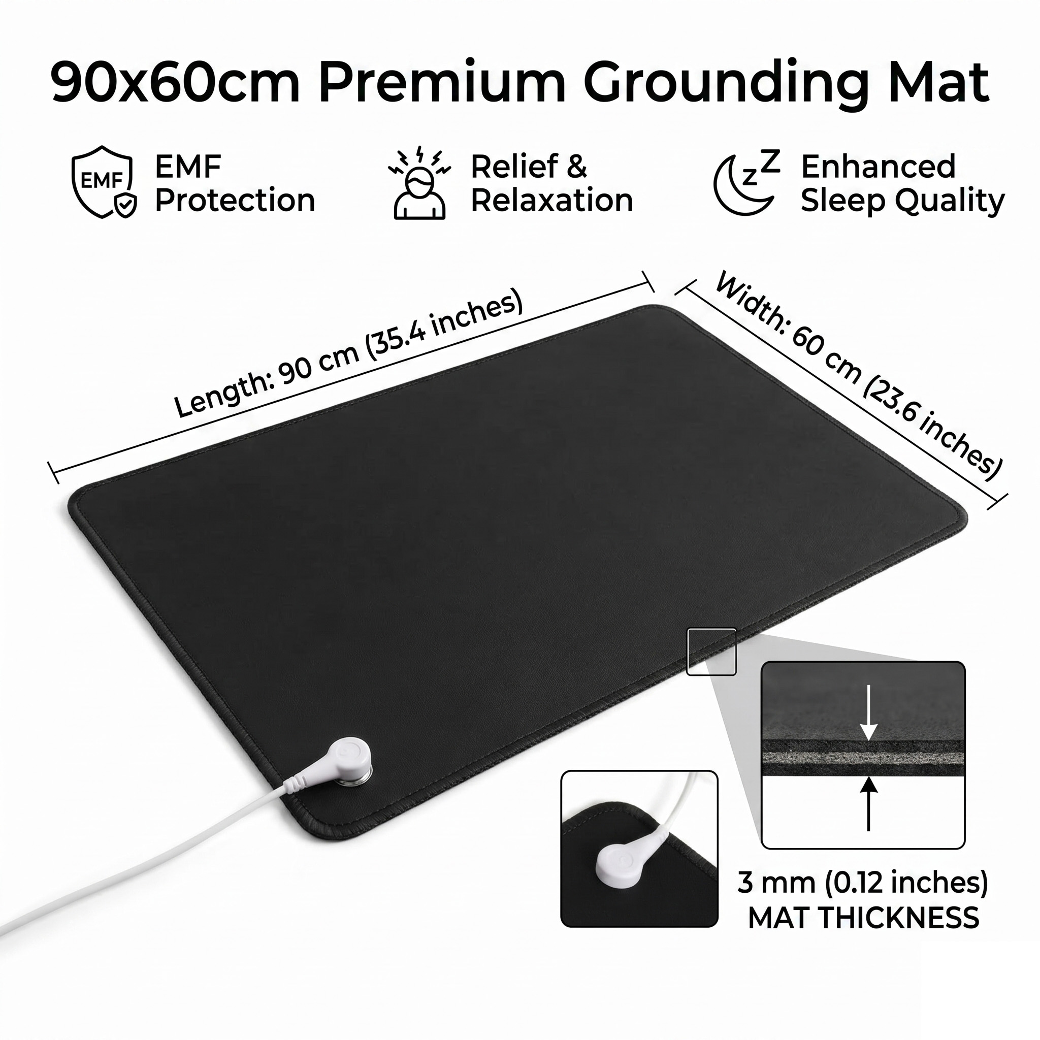 3mm PU Leather Grounding Mat E - Leather Desk Pad incelemesi ve fiyatı