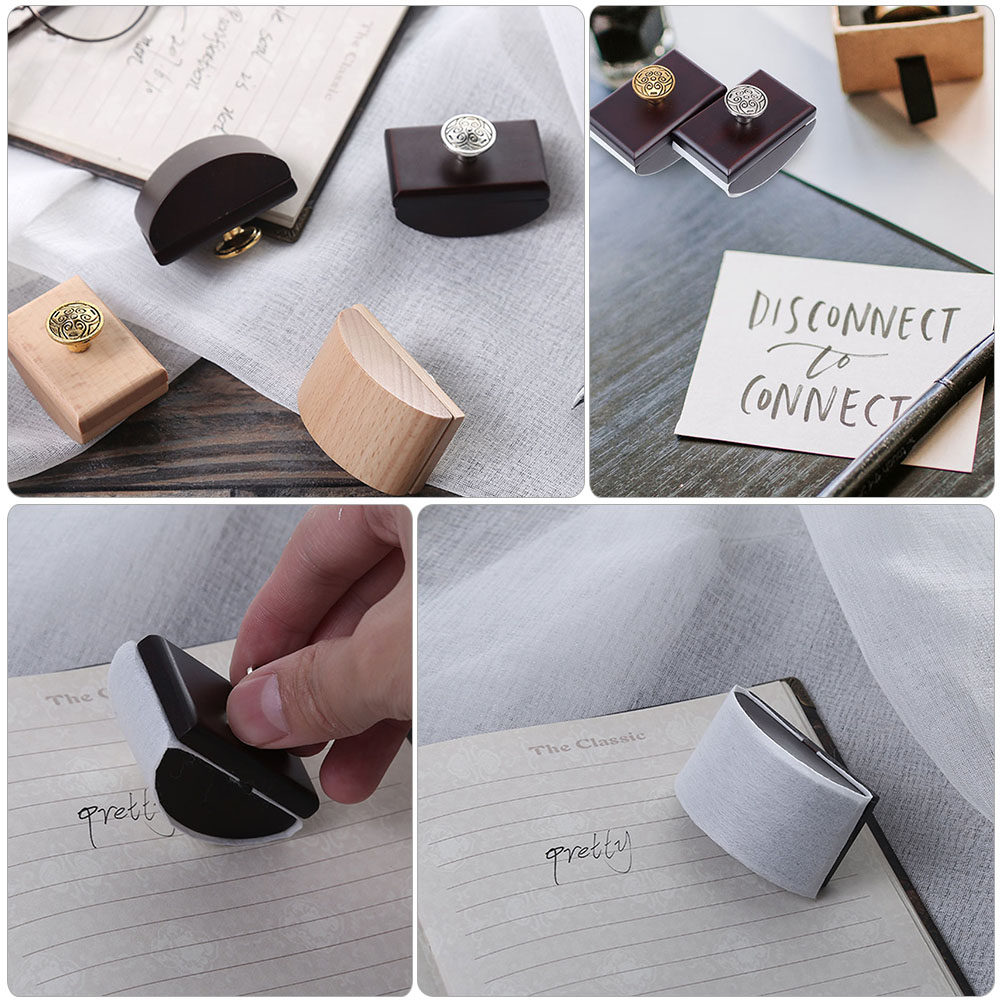 2Pcs Reusable Wood Rocker Blot - Ink Blotter Paper incelemesi ve fiyatı