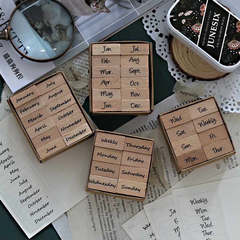 Arabic Numbers Day Month Calen - Rubber Date Stamp incelemesi ve fiyatı
