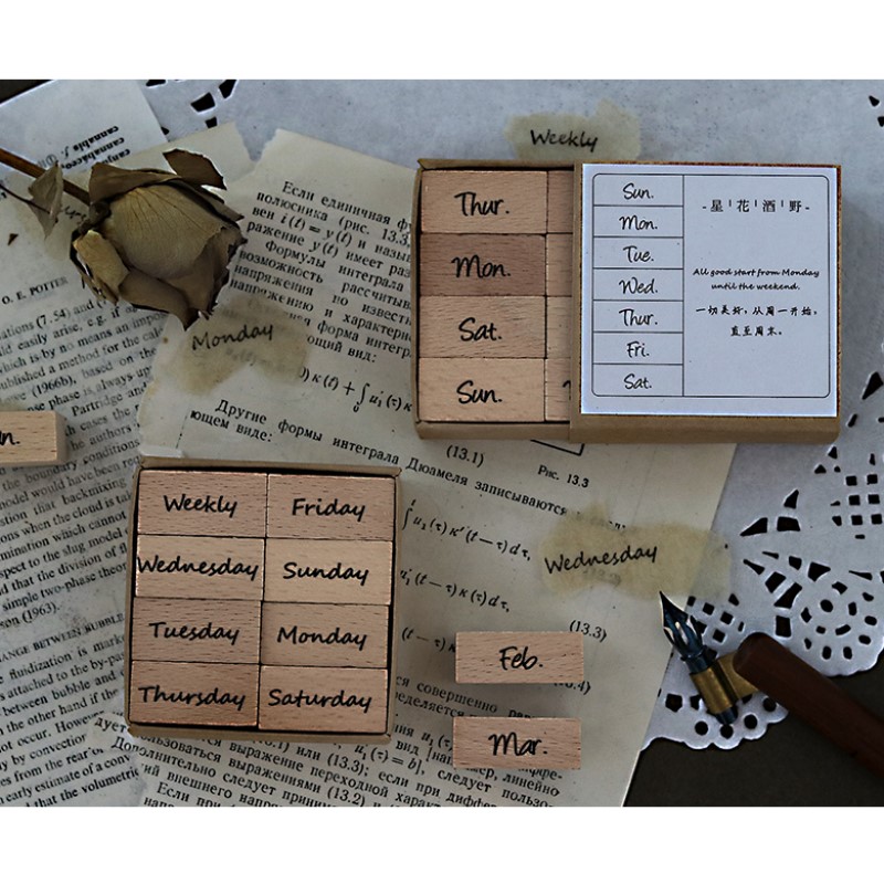Arabic Numbers Day Month Calen - Rubber Date Stamp incelemesi ve fiyatı